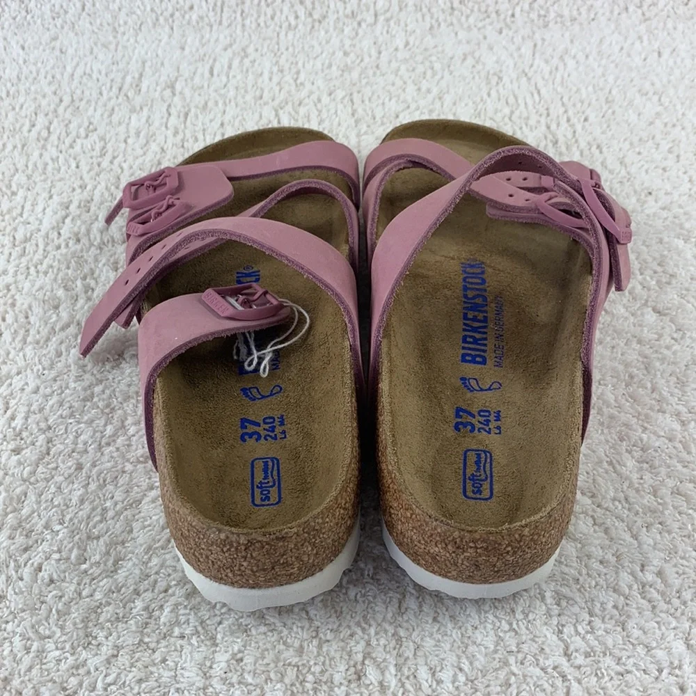 BIRKENSTOCK Franca Orchid Nubuck Leather Soft Footbed 37 EUR - Picture 3 of 9